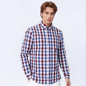 Pure Cotton Plaid Shirt