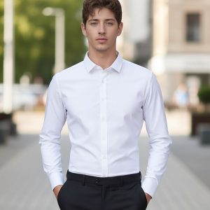 Mens Ice Silk Stretch Shirt
